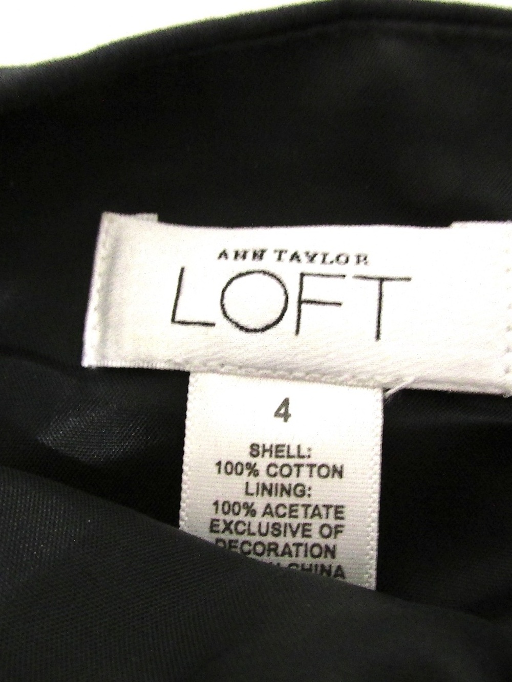 Ann Taylor LOFT NWOT Strapless Navy Floral Embroidered Fit & Flare Dress, Size 4 - Picture 8 of 8